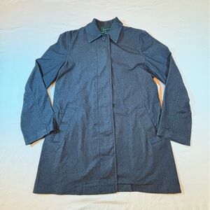 Lauren Ralph Lauren Petite Chambray Blazer Jacket P/S Vintage Hong Kong